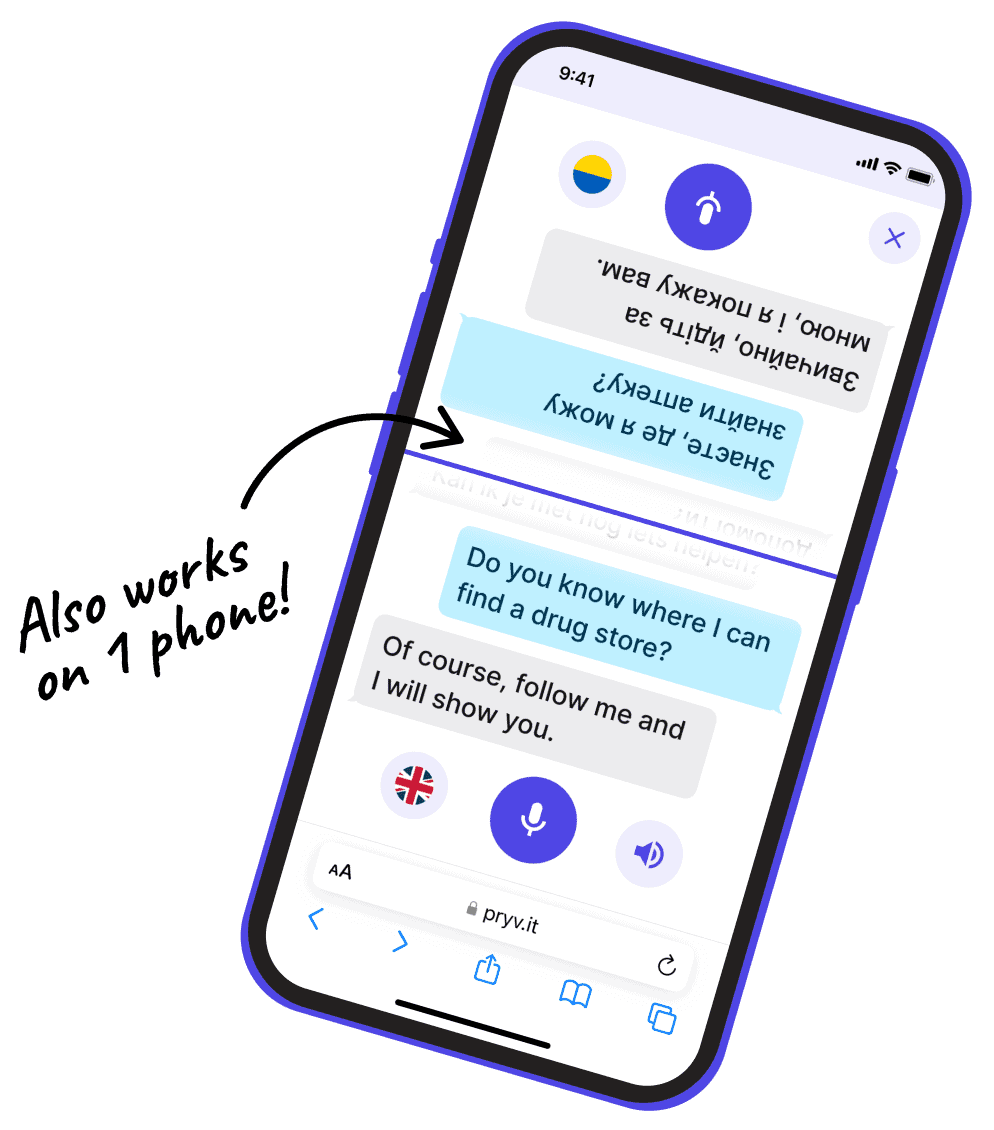 Use Pryvit on 1 phone