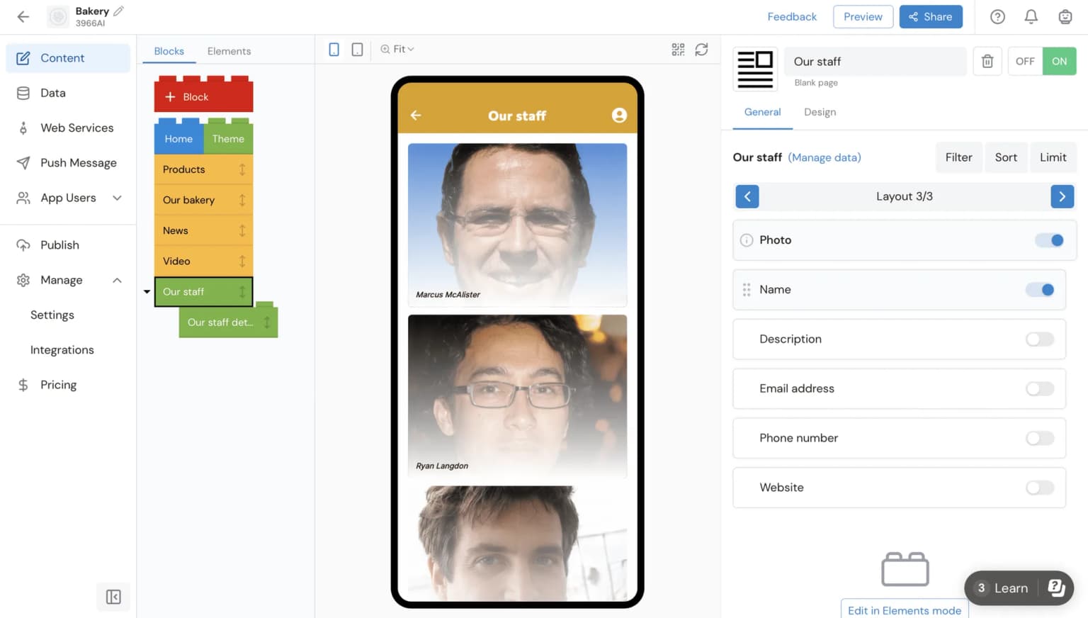 New AppMachine App Builder
