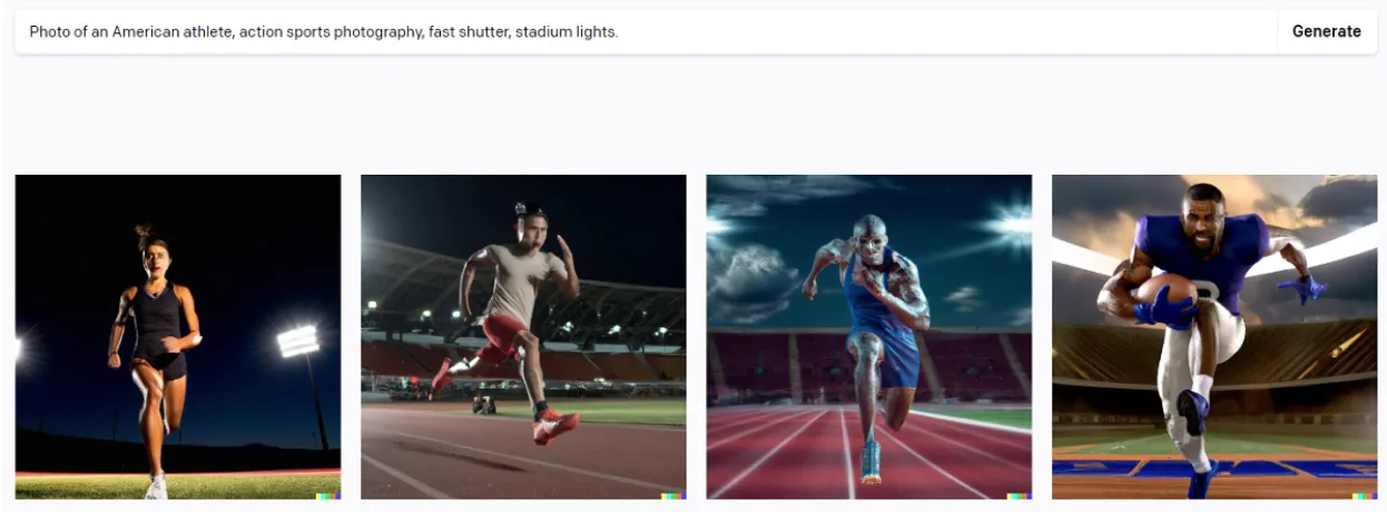 Screen Shot 2023-02-05 at 8.24.50 PM.png Photo of an American athlete, action sports photography, fast shutter, stadium lights.
