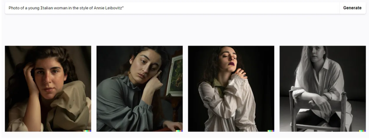 Screen Shot 2023-02-05 at 8.23.31 PM.png Photo of young woman in style of Annie Leibovitz