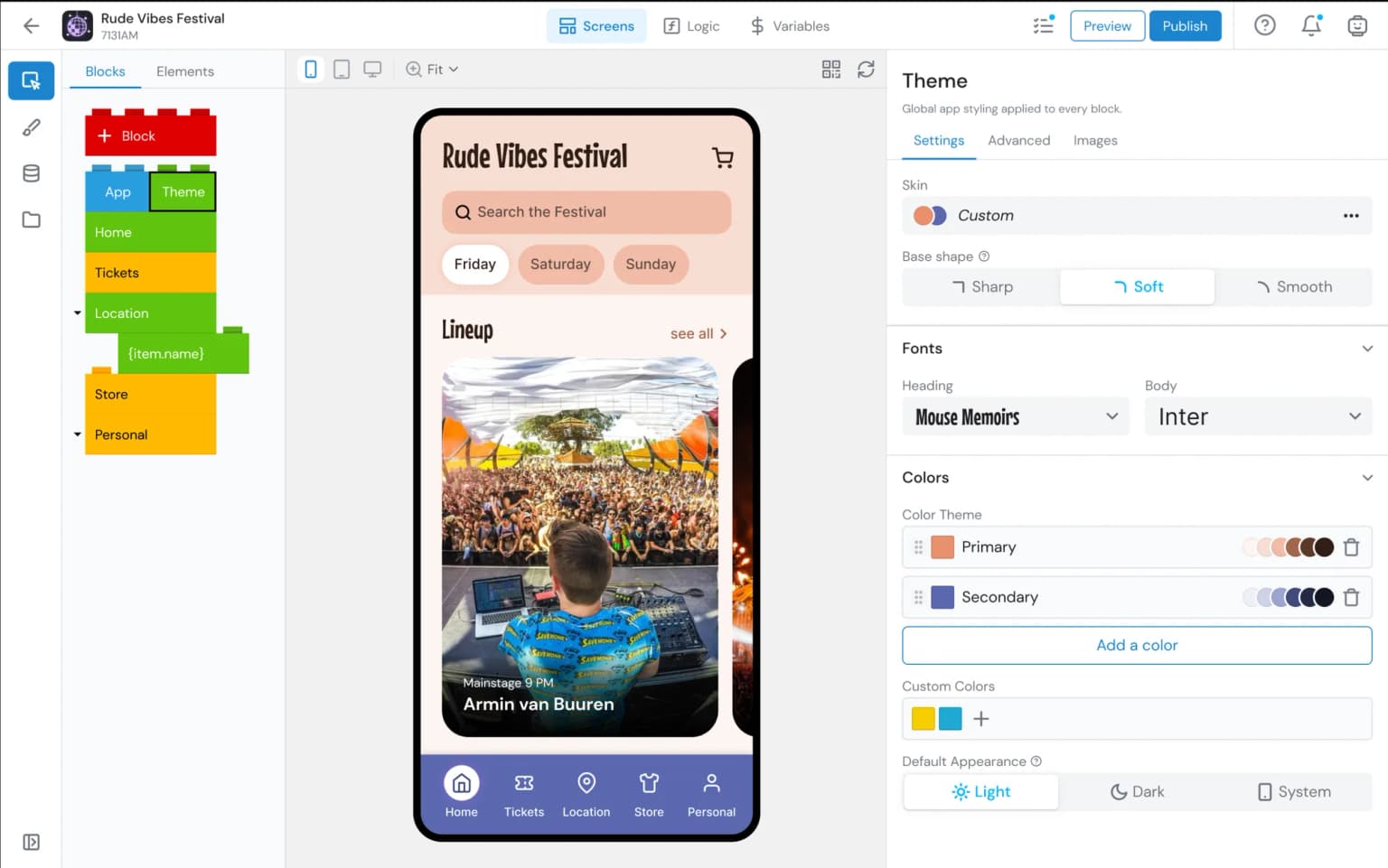 Style your app any way you want